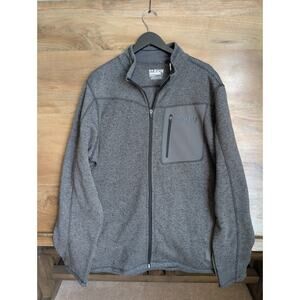 NWT Kuiu Base Camp High Loft Fleece Lined Sweater Men 2XL Dark Gray Full Zip